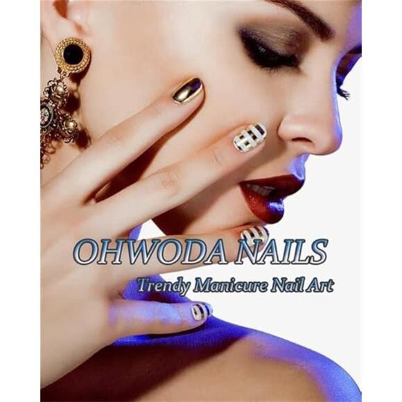 Medium Square Halloween Press On Nails - Black Spider Web - Picture 2 of 8